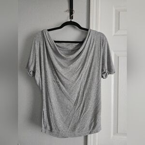 American Eagle Outfitters Gray Short Sleeve Top